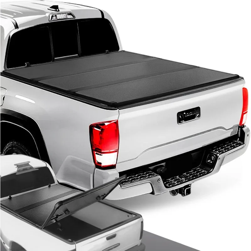 Tri-Fold Tonneau Cover Compatible with 2005-2015 Toyota Tacoma (5.0 Feet Bed)