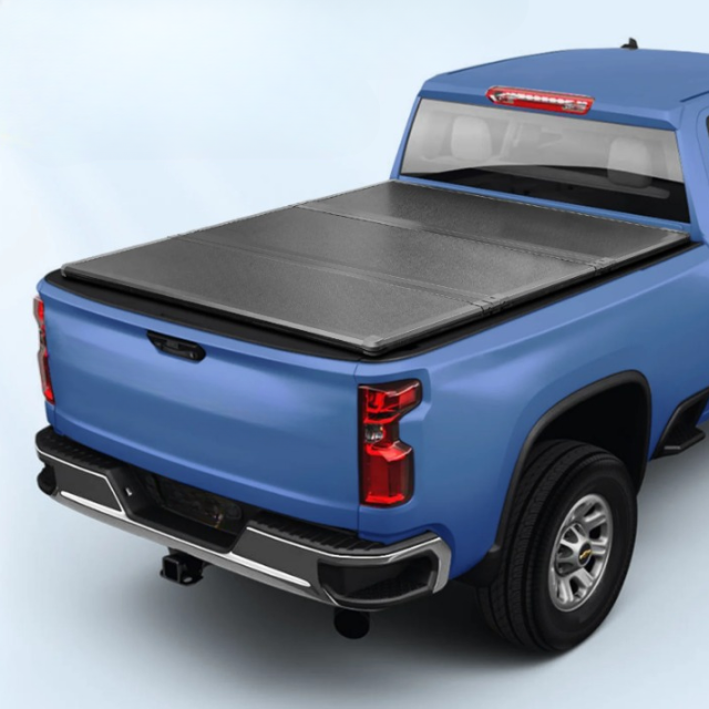 Hard Tri-Fold Tonneau Cover – Truck Bed Cover Compatible with 2020-2024 Silverado / Sierra 2500 3500 (6.9 Feet Bed)