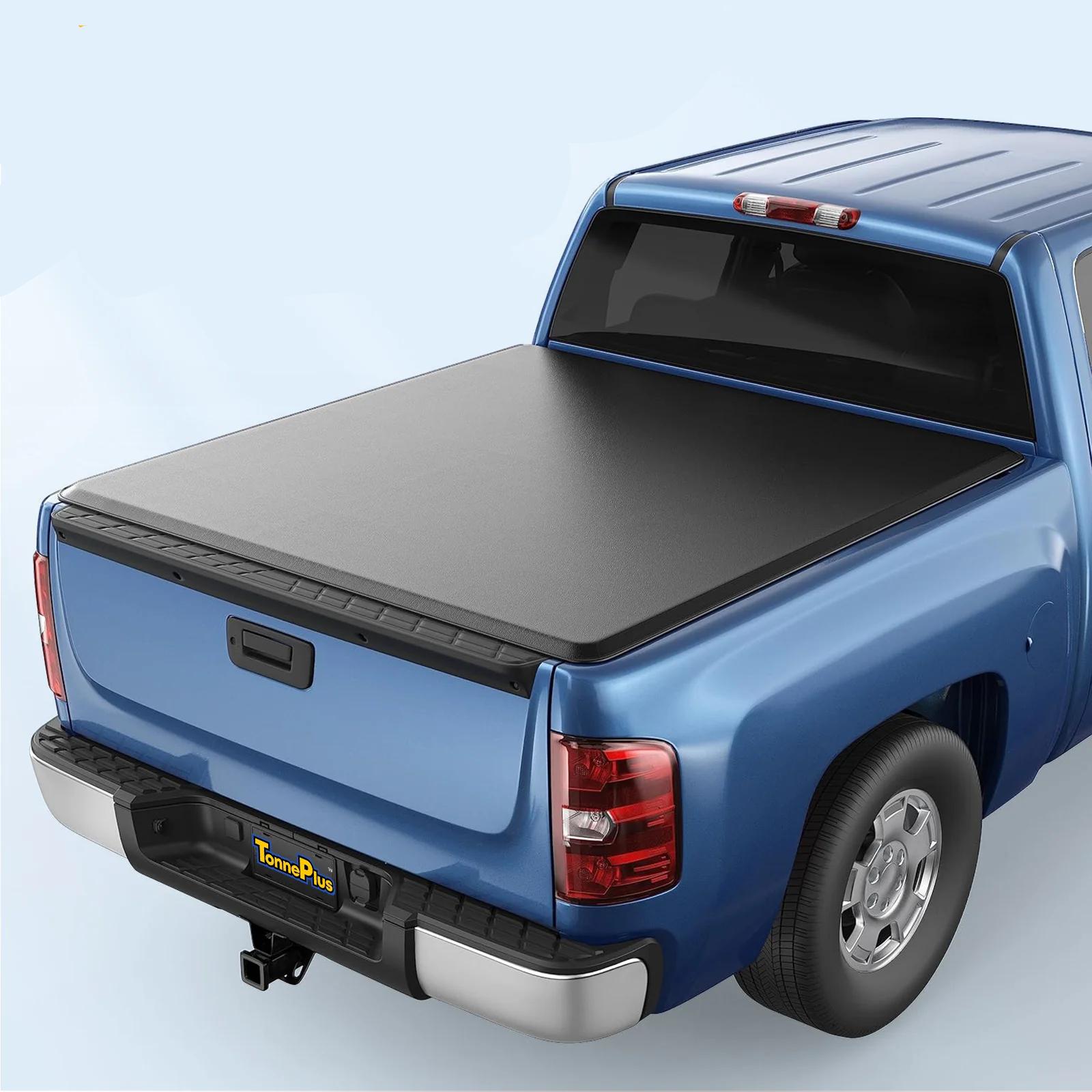 Truck Bed Cover (Soft Roll-Up Tonneau Cover) for 2007-2013 Silverado / Sierra 1(6.6 Feet Bed)