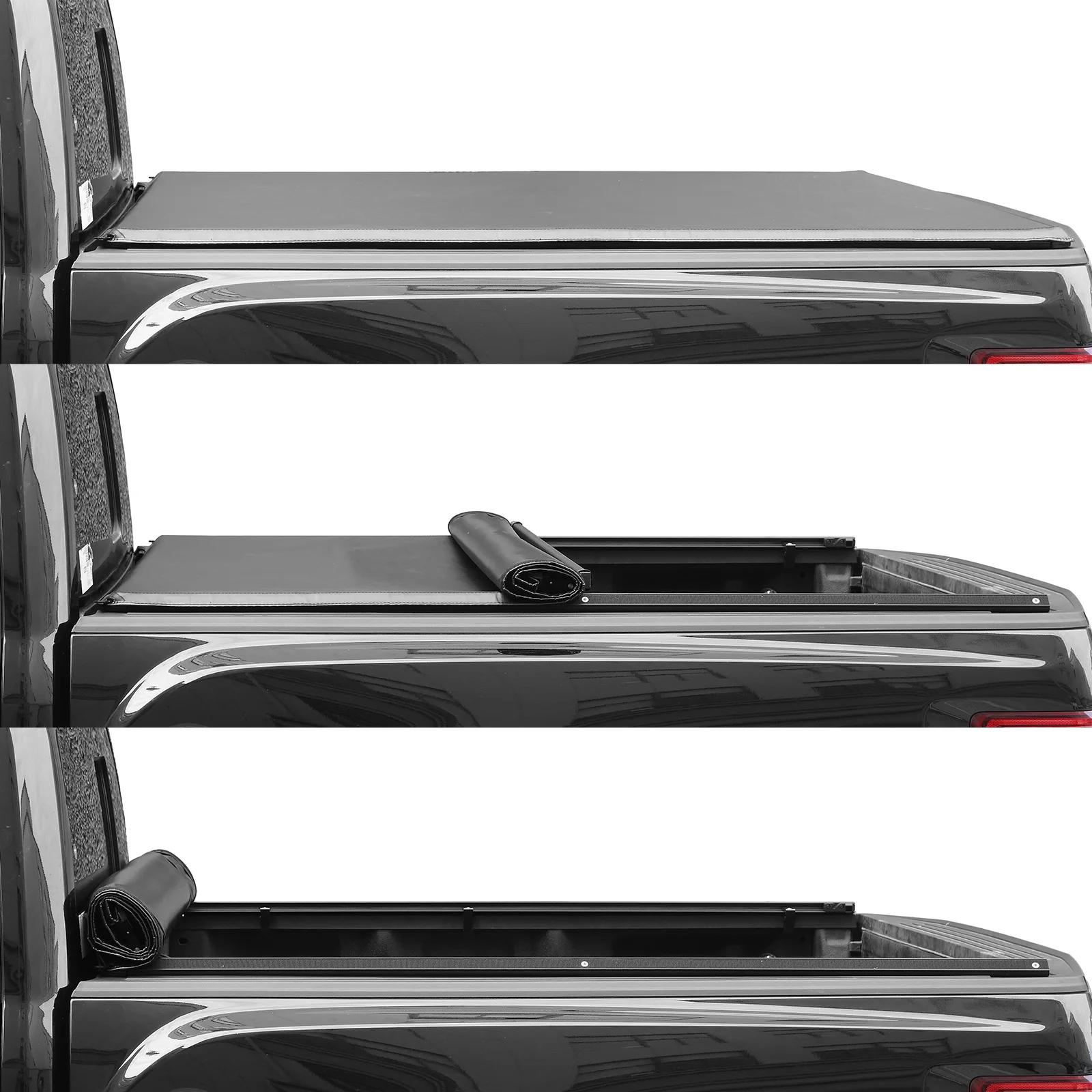 Truck Bed Cover (Soft Roll-Up Tonneau Cover) for 2007-2013 Silverado / Sierra 1(6.6 Feet Bed) - View 6