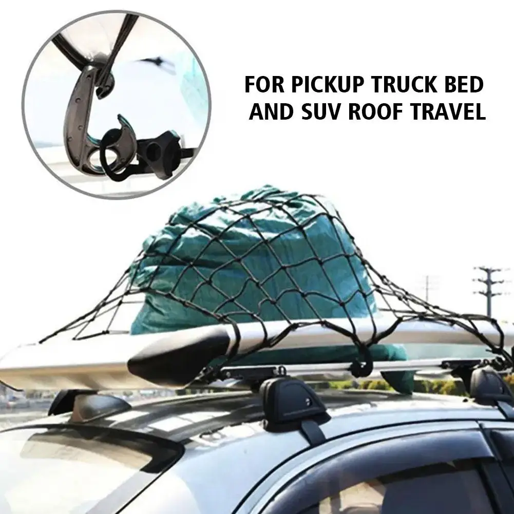 Car Storage Luggage Net with Hooks  |  Super Strong And Durable - View 3