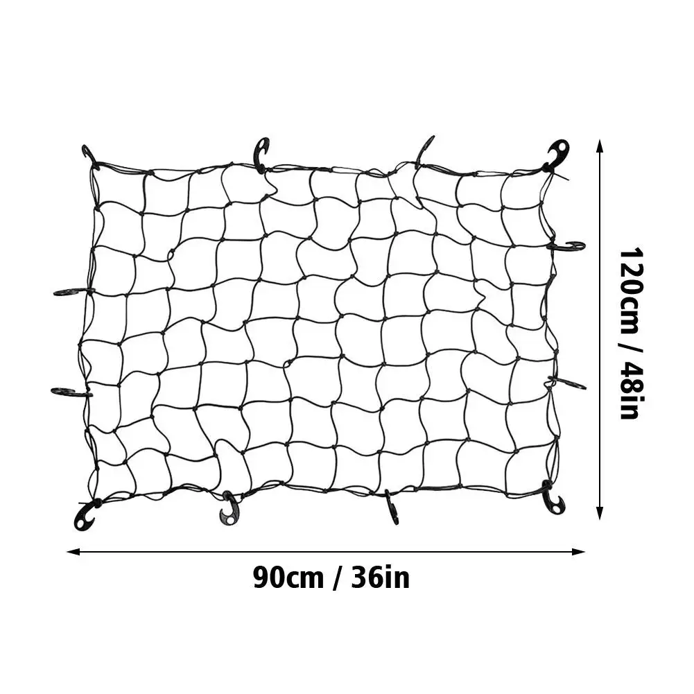 Car Storage Luggage Net with Hooks  |  Super Strong And Durable - View 4