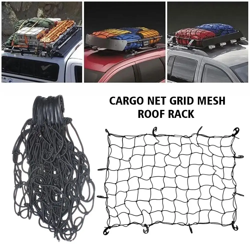 Car Storage Luggage Net with Hooks  |  Super Strong And Durable - View 2