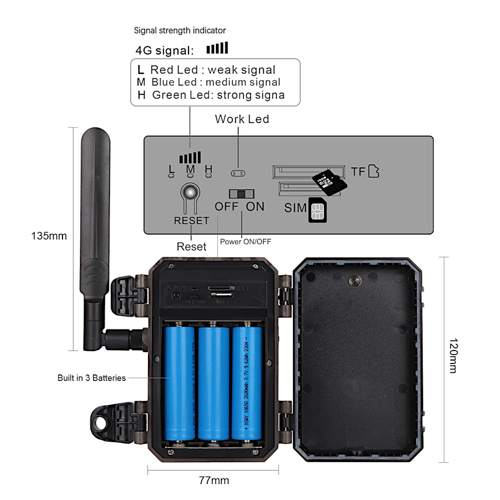 Solar Hunting Trail Camera  |  EcoSight 4G Solar Trail Cam - View 7