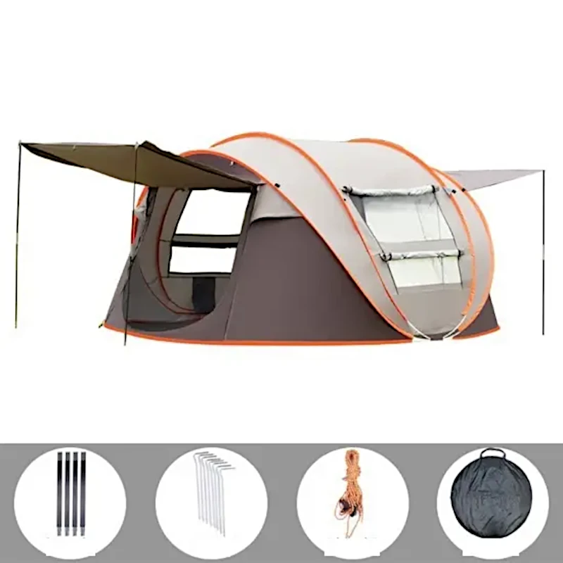 Automatic Pop Up Super Large Tent  |  Up to 6 people Comfortable Dome - View 3