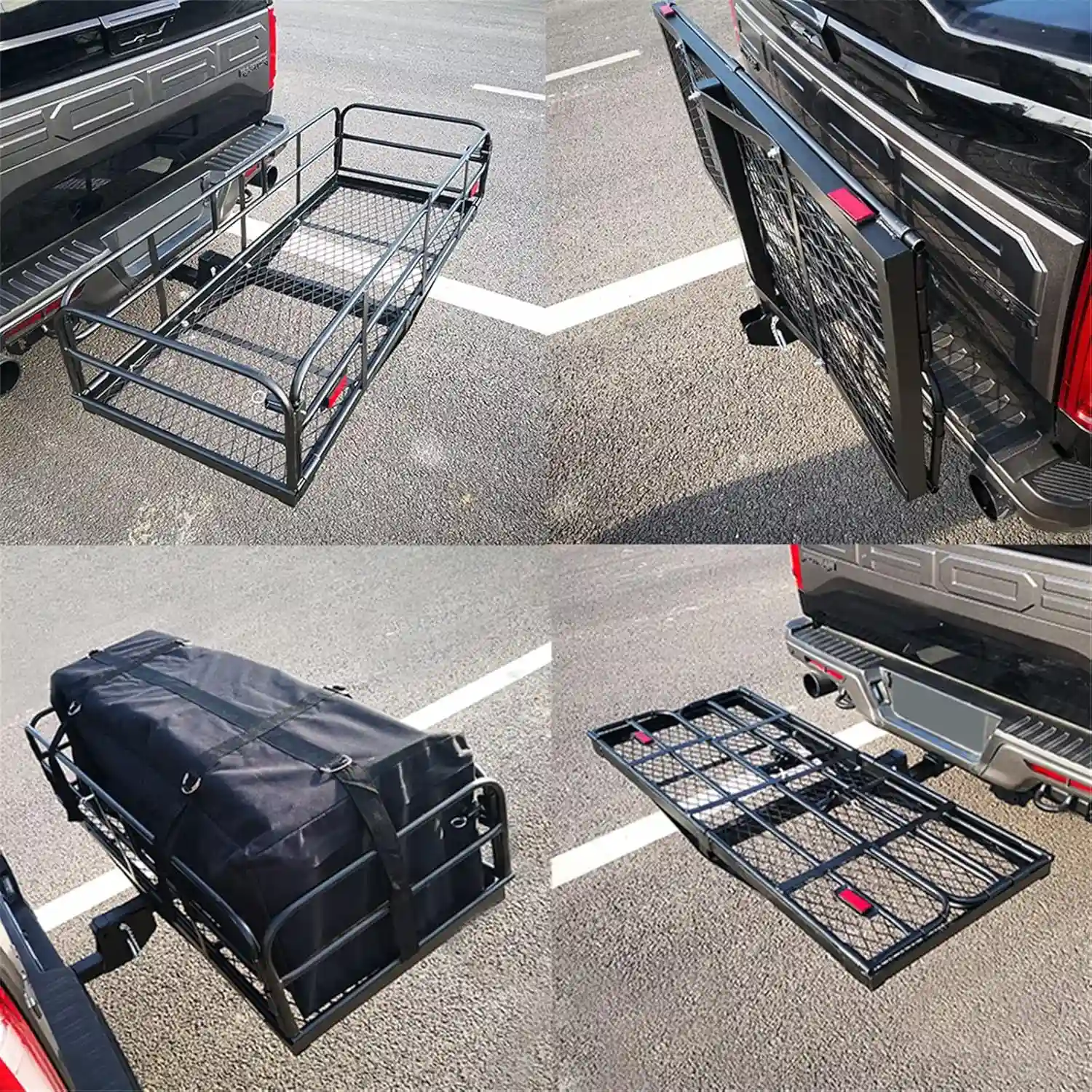 Hitch Cargo Carrier – Heavy Duty 500 Lbs Capacity  |  Owleys - View 2