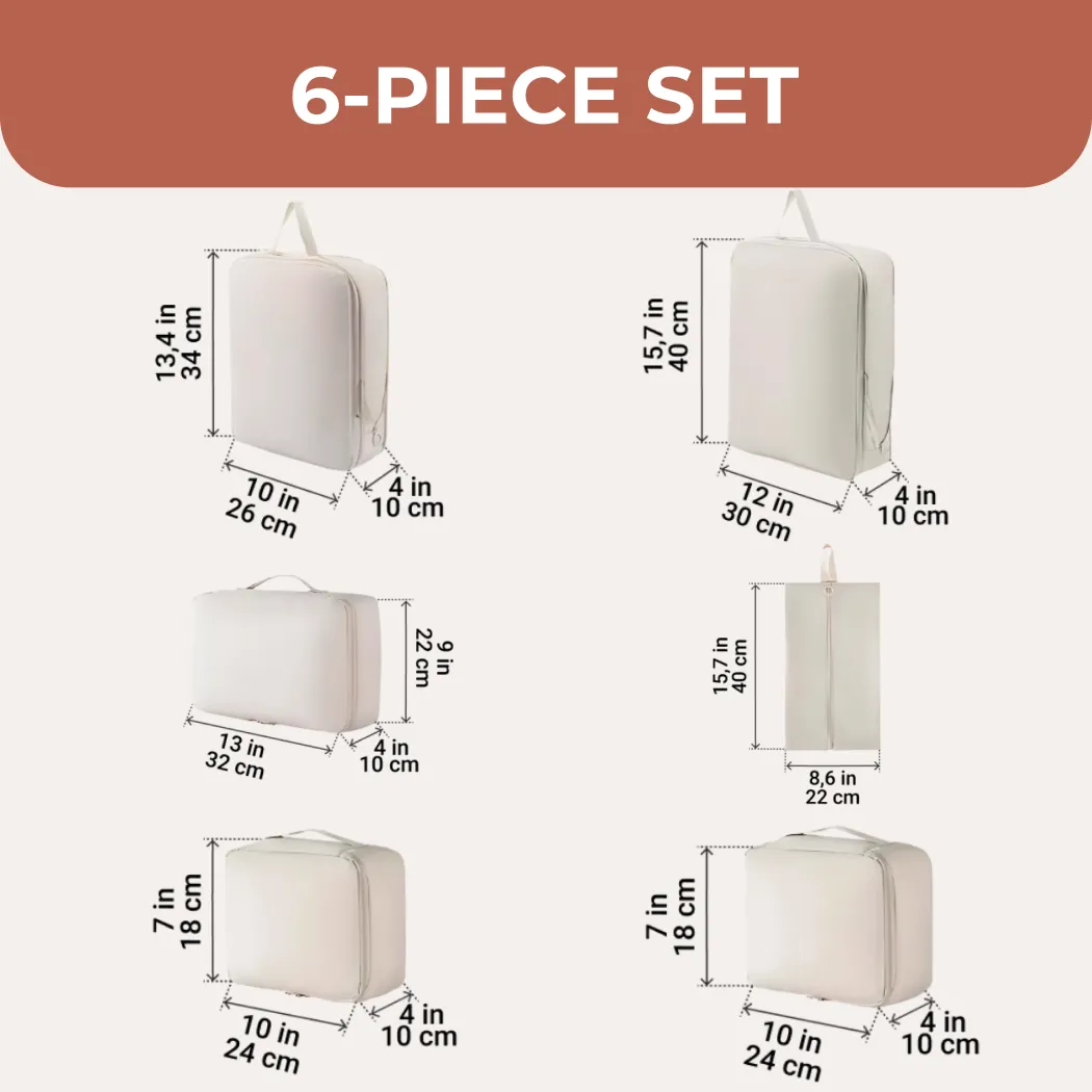 Close-up of Compression Packing Cubes  |  “PackPro” by Owleys - view 2 (product view)