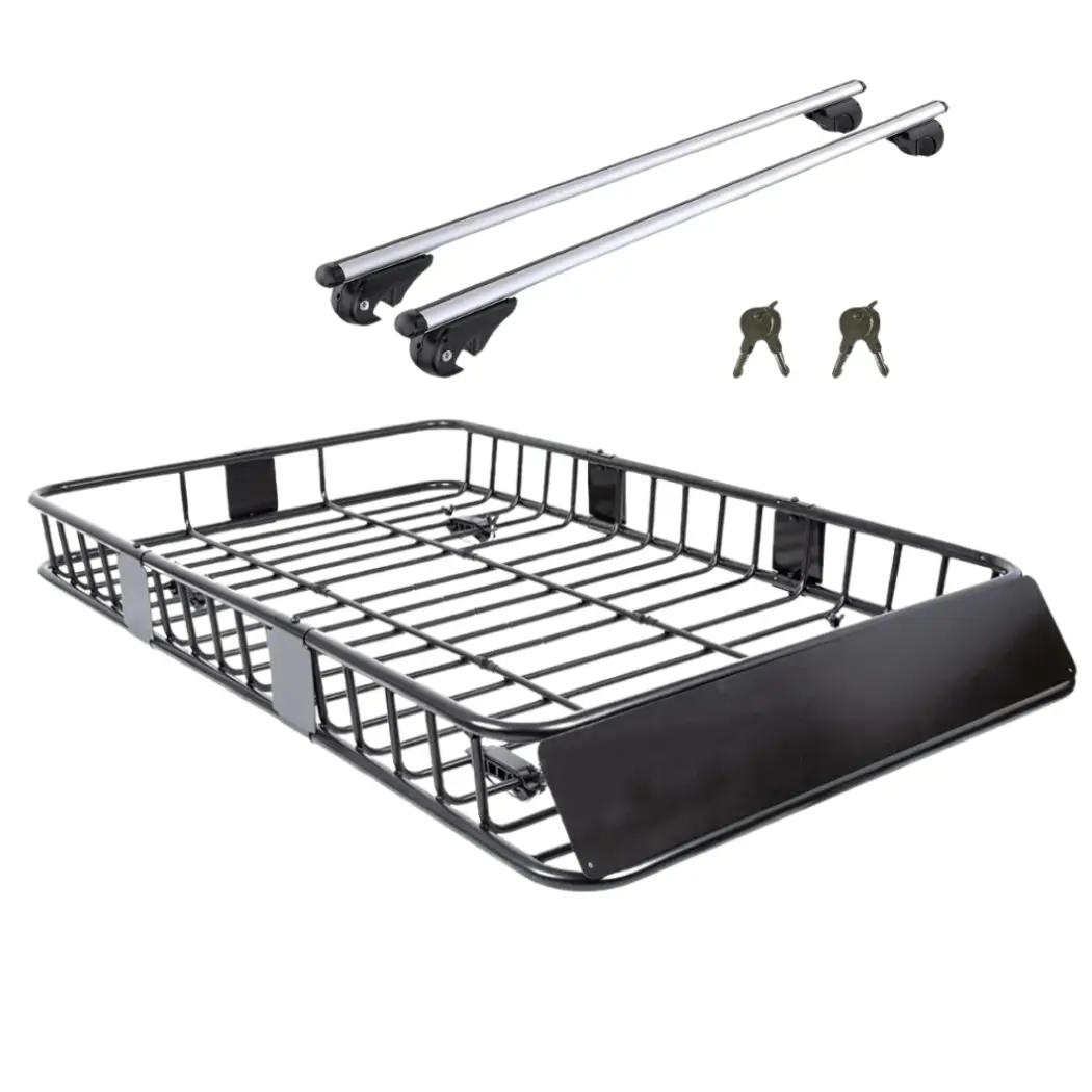 Car Roof Rack Basket with Crossbars  |  “Topper” by Owleys