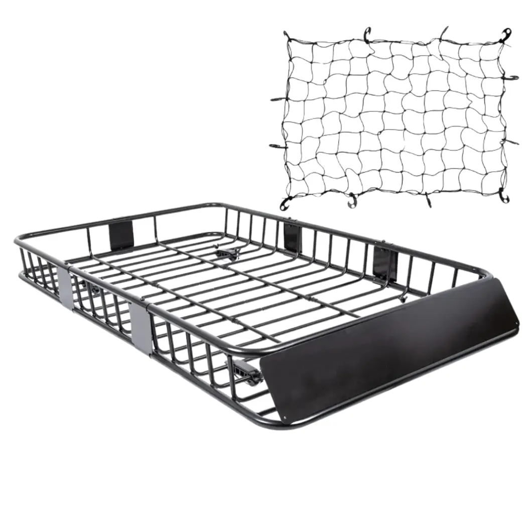 Car Roof Rack Basket with Net  |  “Topper” by Owleys