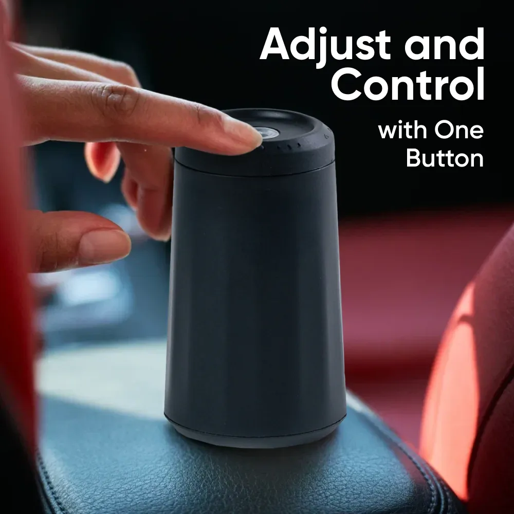 Car Aroma Diffuser Waterless Pod  |  “Aura Glide Black” by Owleys + Essential Oil - View 11