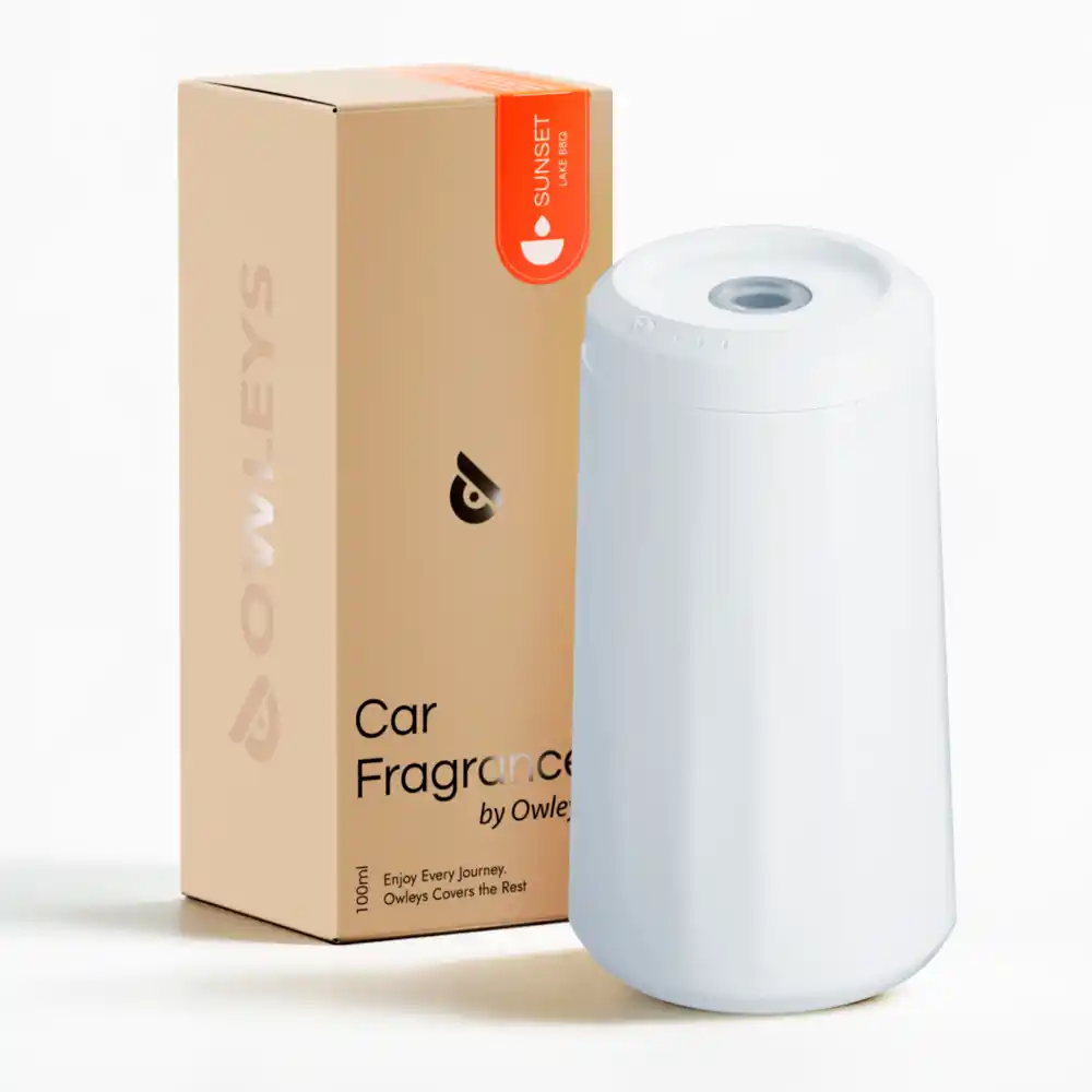 Car Aroma Diffuser Waterless Pod  |  “Aura Glide” by Owleys + Essential Oil