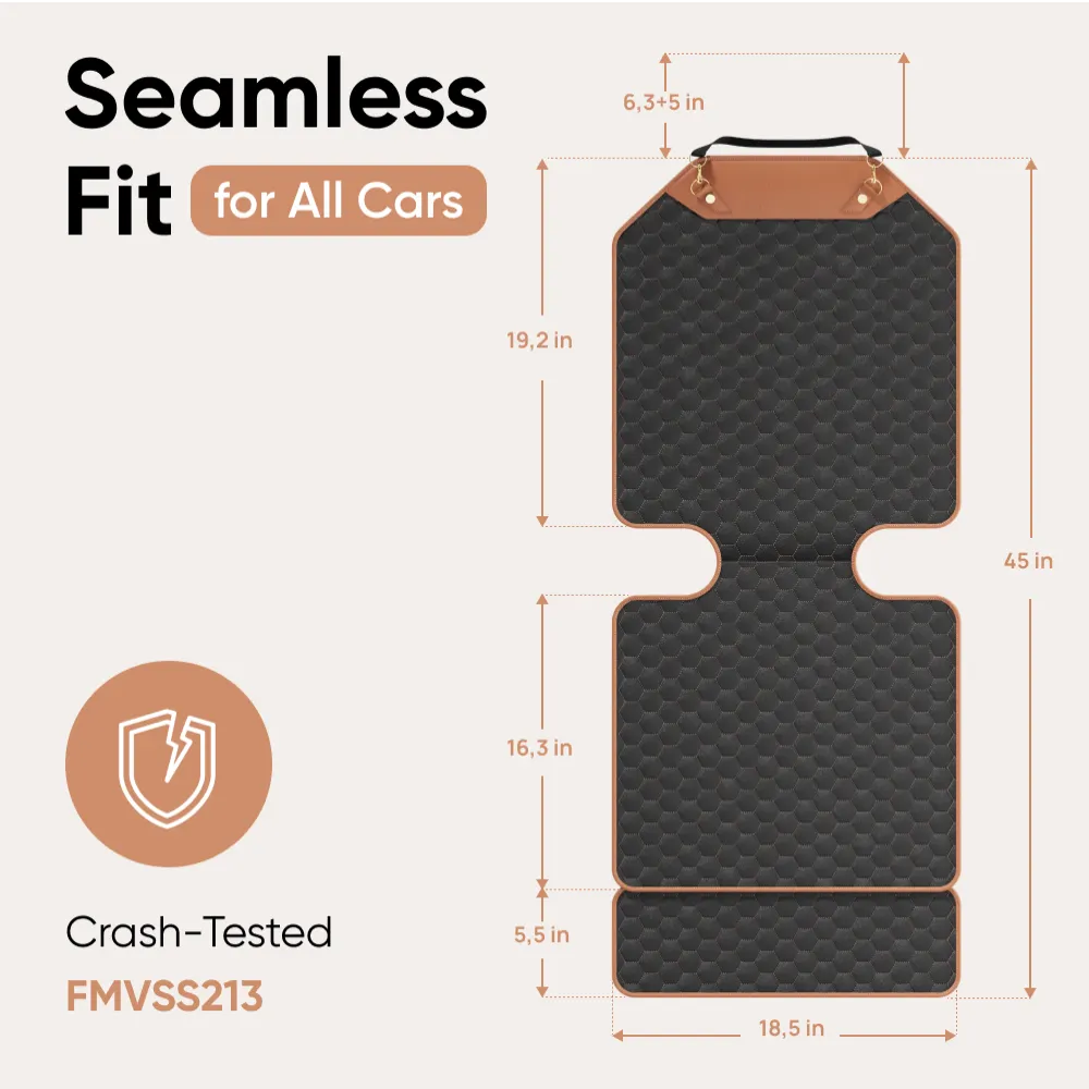 Car Seat Protector Mat  |  “Hexy” by Owleys - View 7