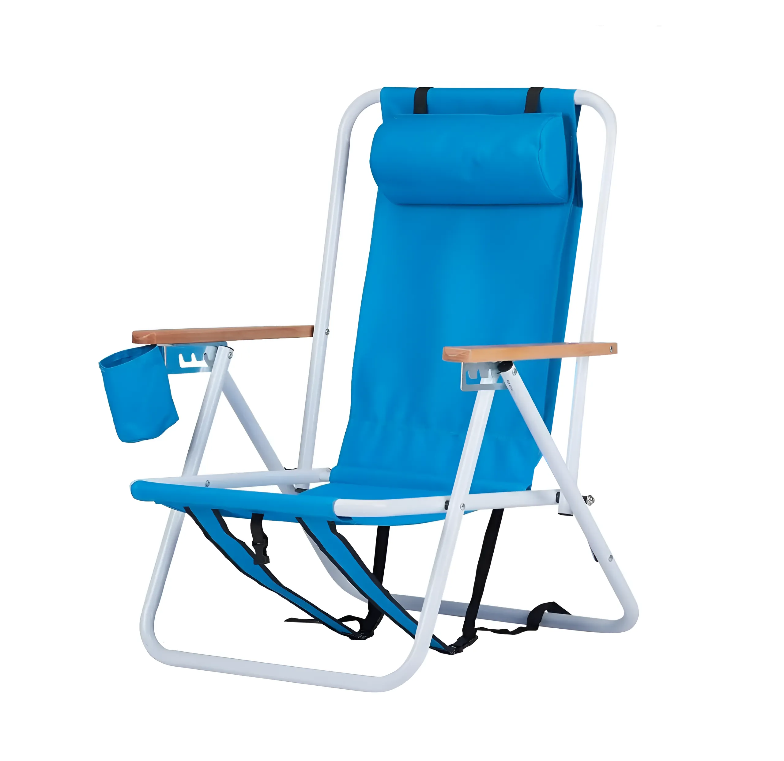 2-Pack Foldable Beach Chairs with Cup Holders  |  Owleys