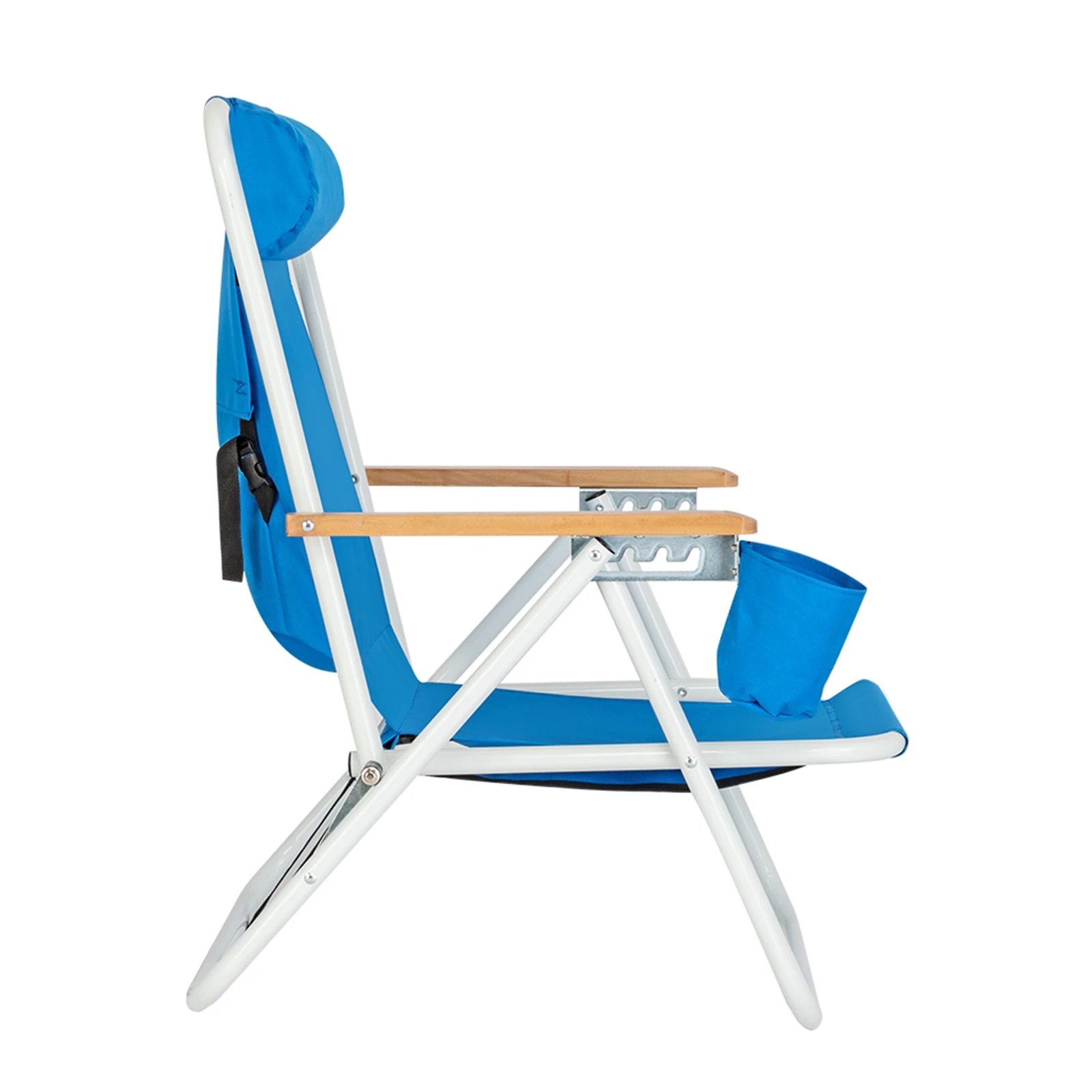 2-Pack Foldable Beach Chairs with Cup Holders | Owleys - View 2