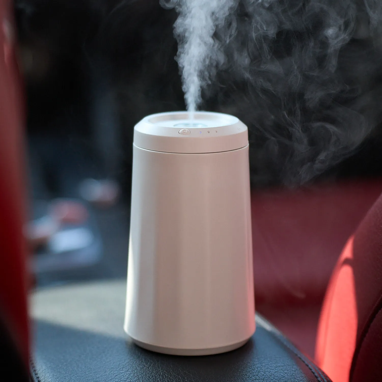 Waterless Car Aroma Diffuser  |  White “Aura Glide” by Owleys