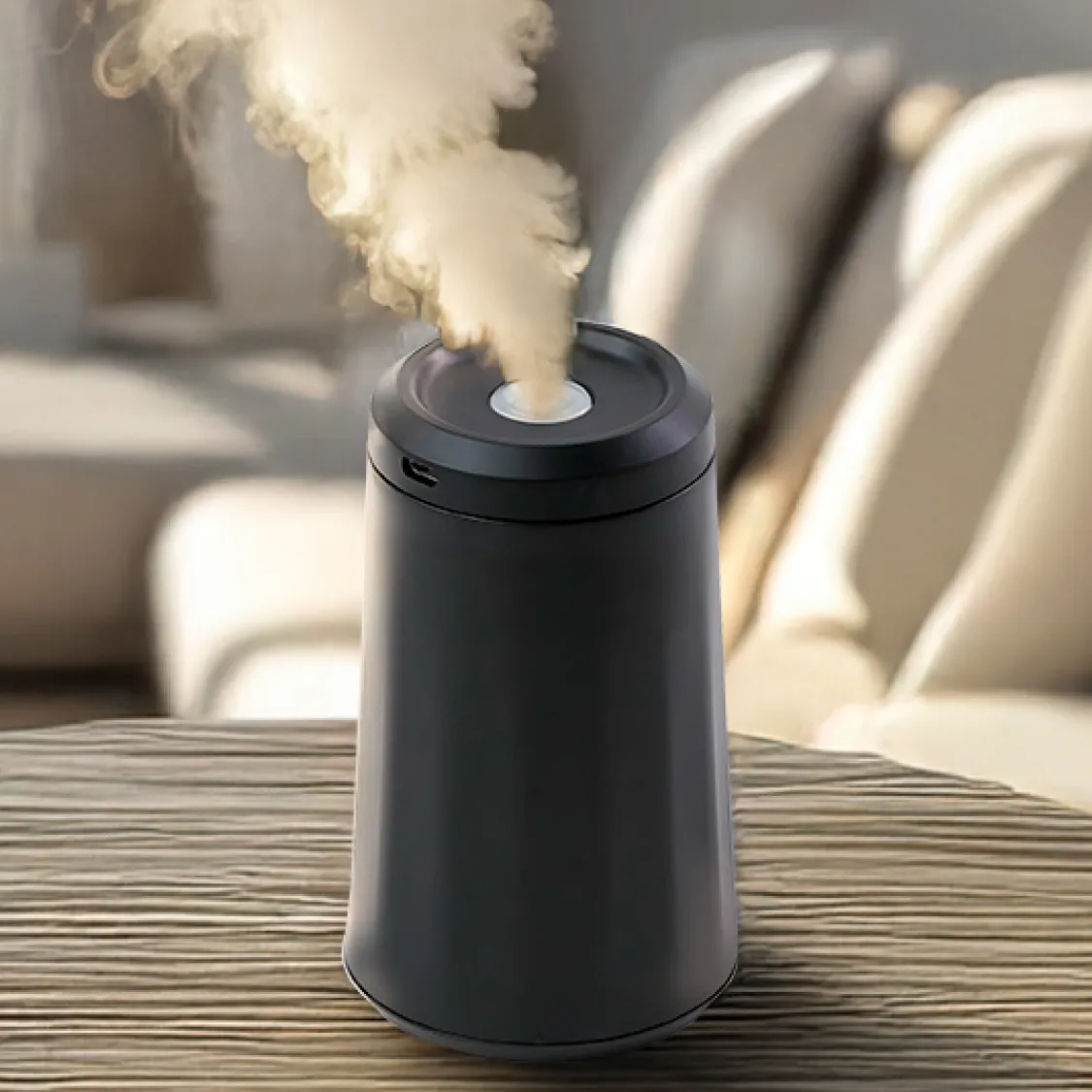 Waterless Car Aroma Diffuser  |  Black “Aura Glide” by Owleys