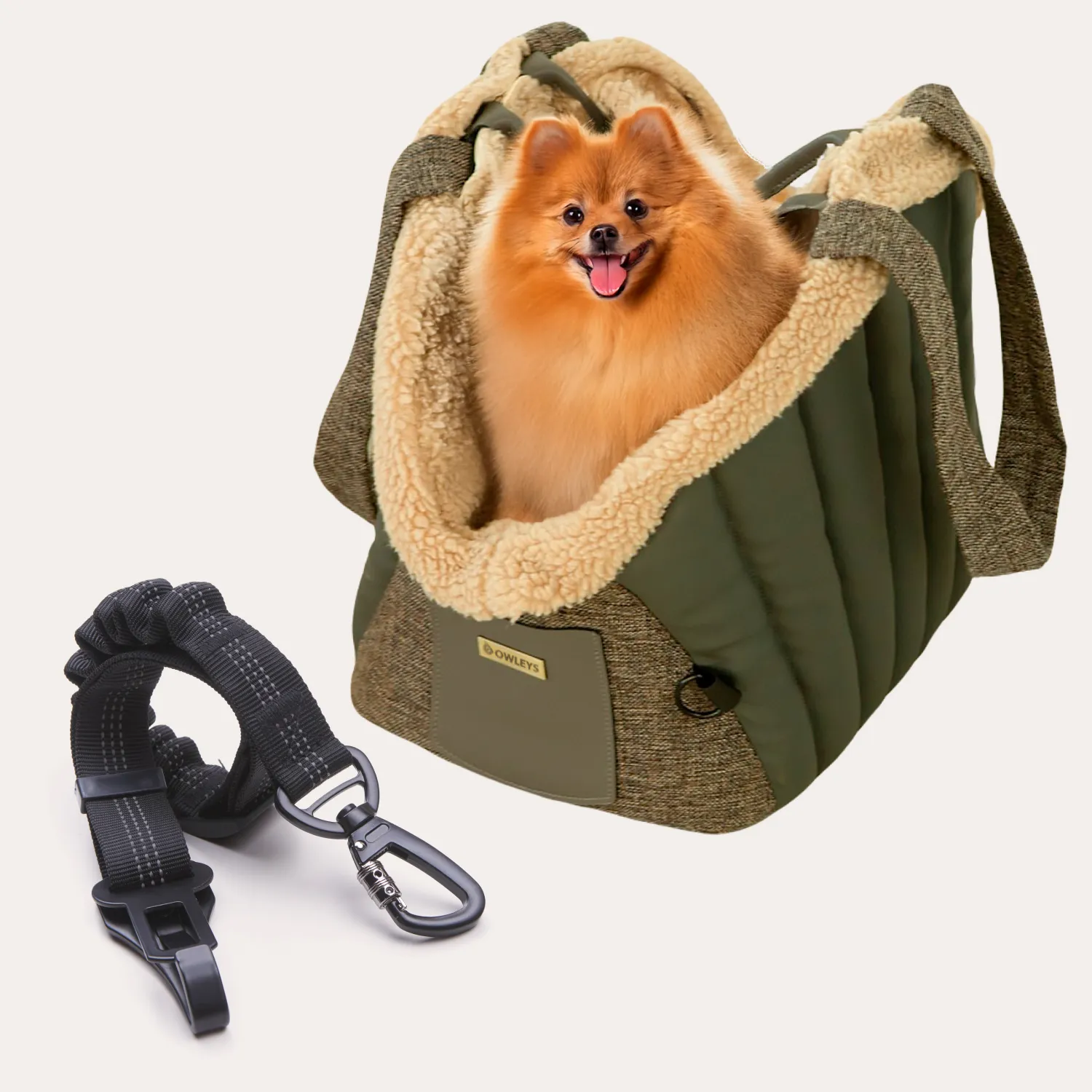 Pet Gifts for Dog Owners  |  Owleys Dog Carrier Bag & Dog Seat Belt