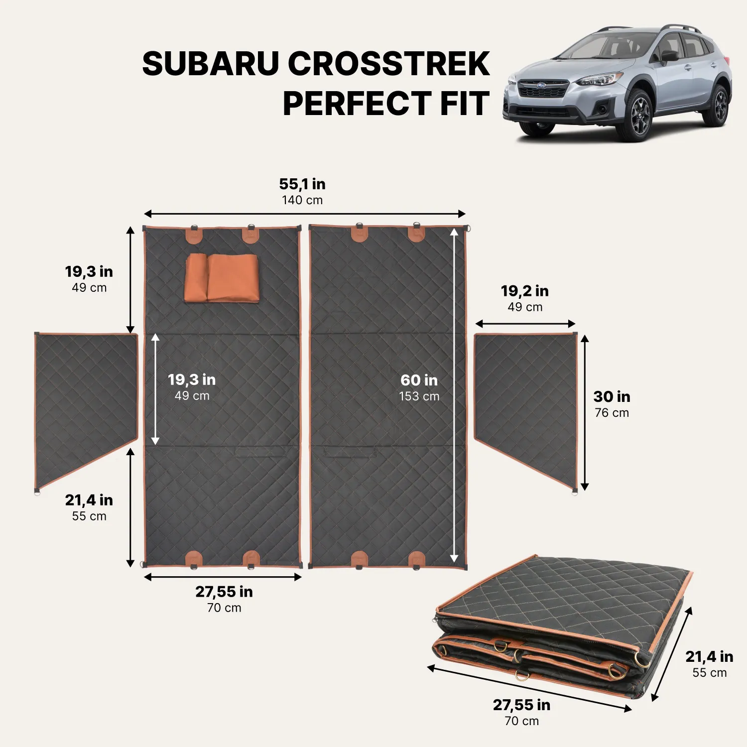 Subaru Crosstrek Dog Seat Cover - View 2