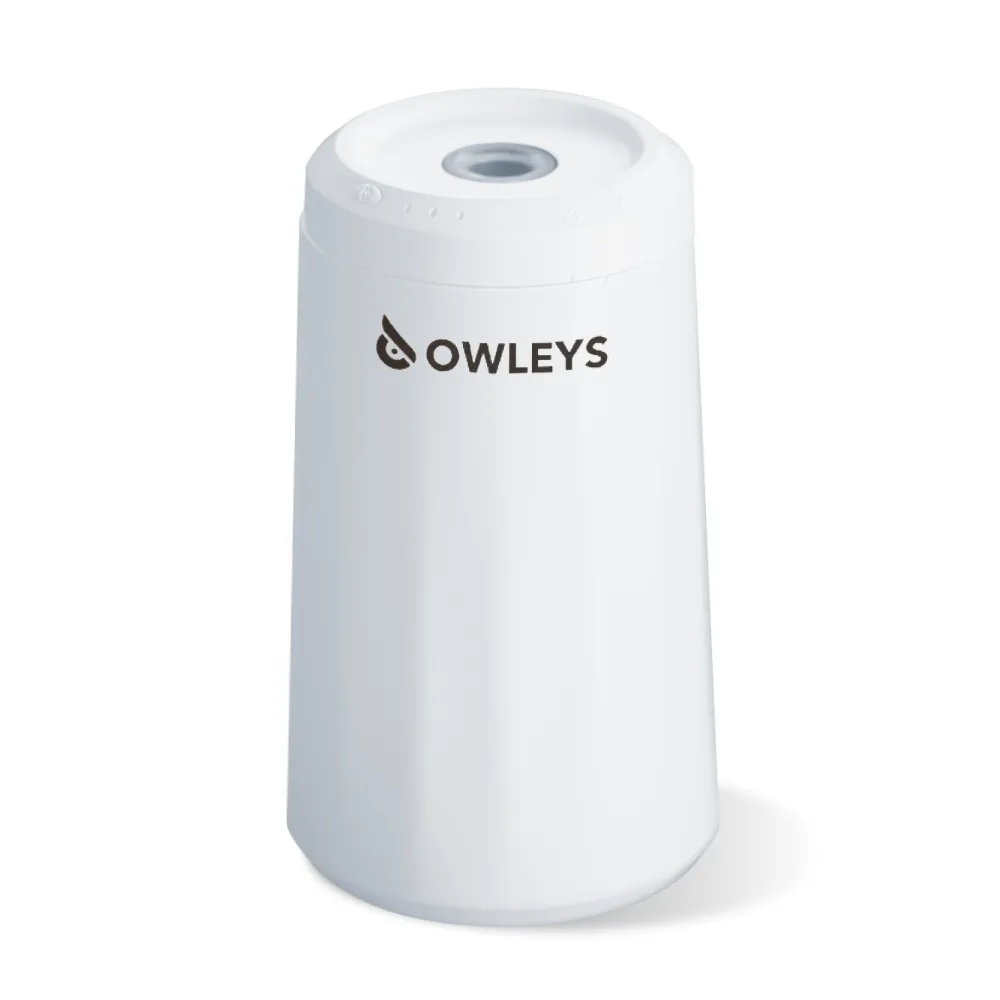 Waterless Portable Aroma Diffuser  |  White “Aura Glide” by Owleys