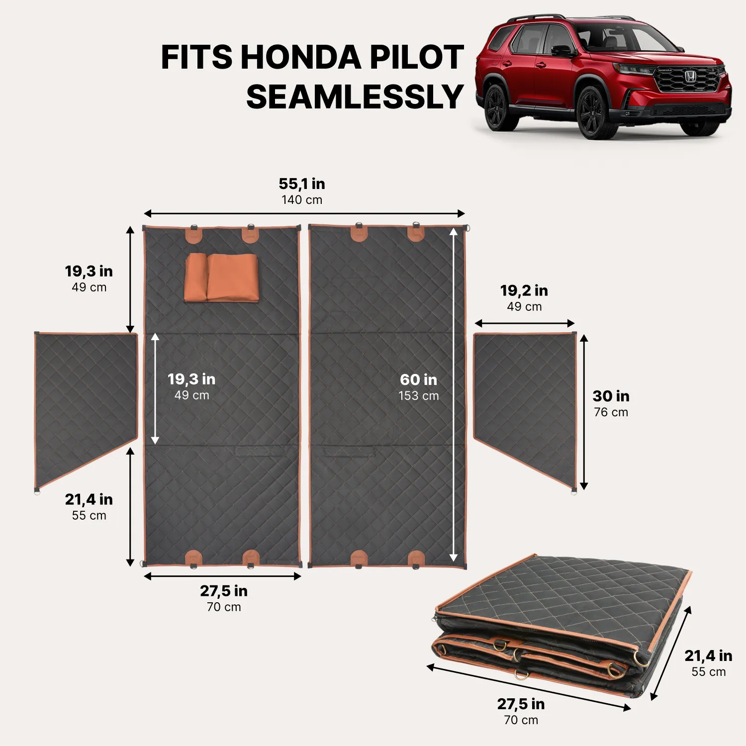 Honda Pilot Dog Seat Cover - View 3