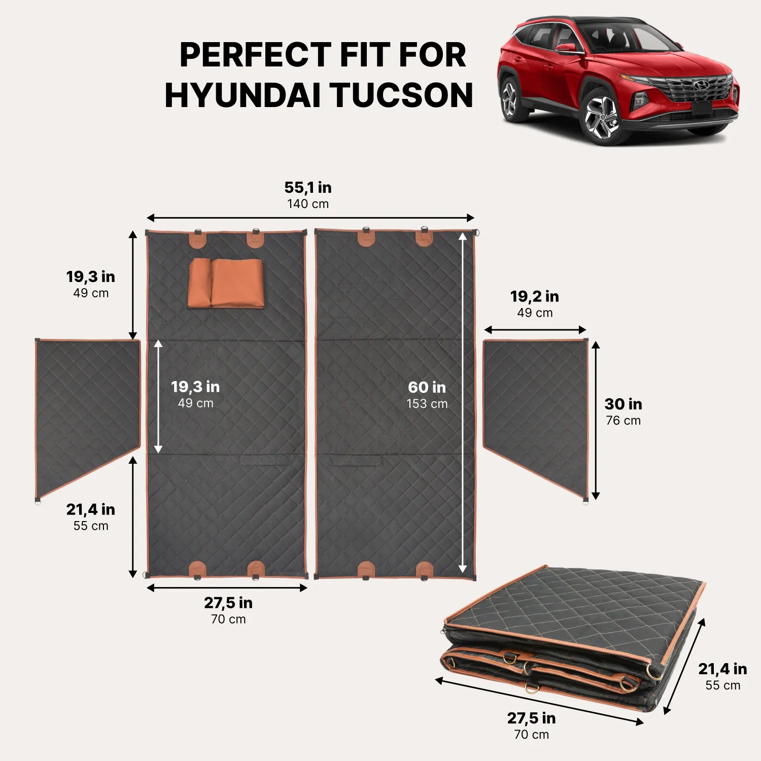 Hyundai Tucson Dog Seat Cover - View 3