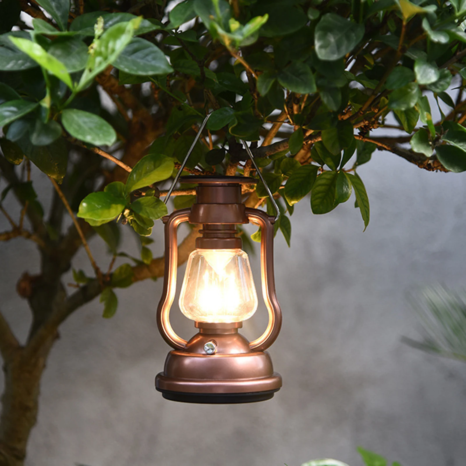 Outdoor LED Lamp with USB & Solar Charging, Lantern Style  |  “Lumen” by Owleys