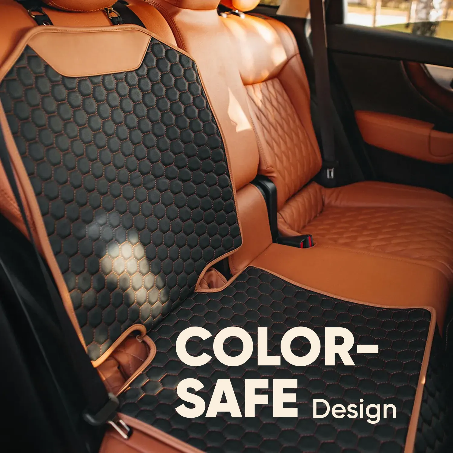 Car Seat Protector Mat  |  “Hexy” by Owleys - View 8