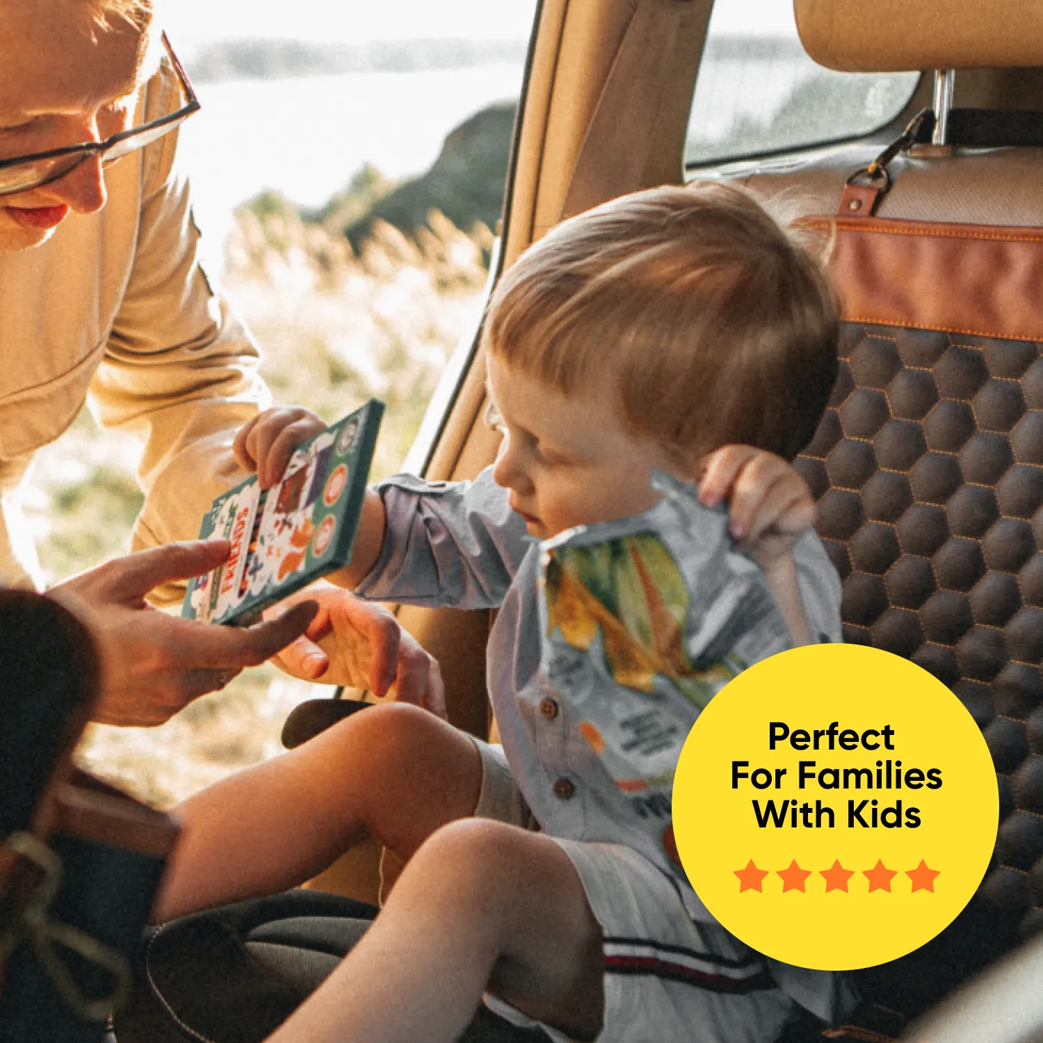 Car Seat Protector Mat  |  “Hexy” by Owleys - View 10