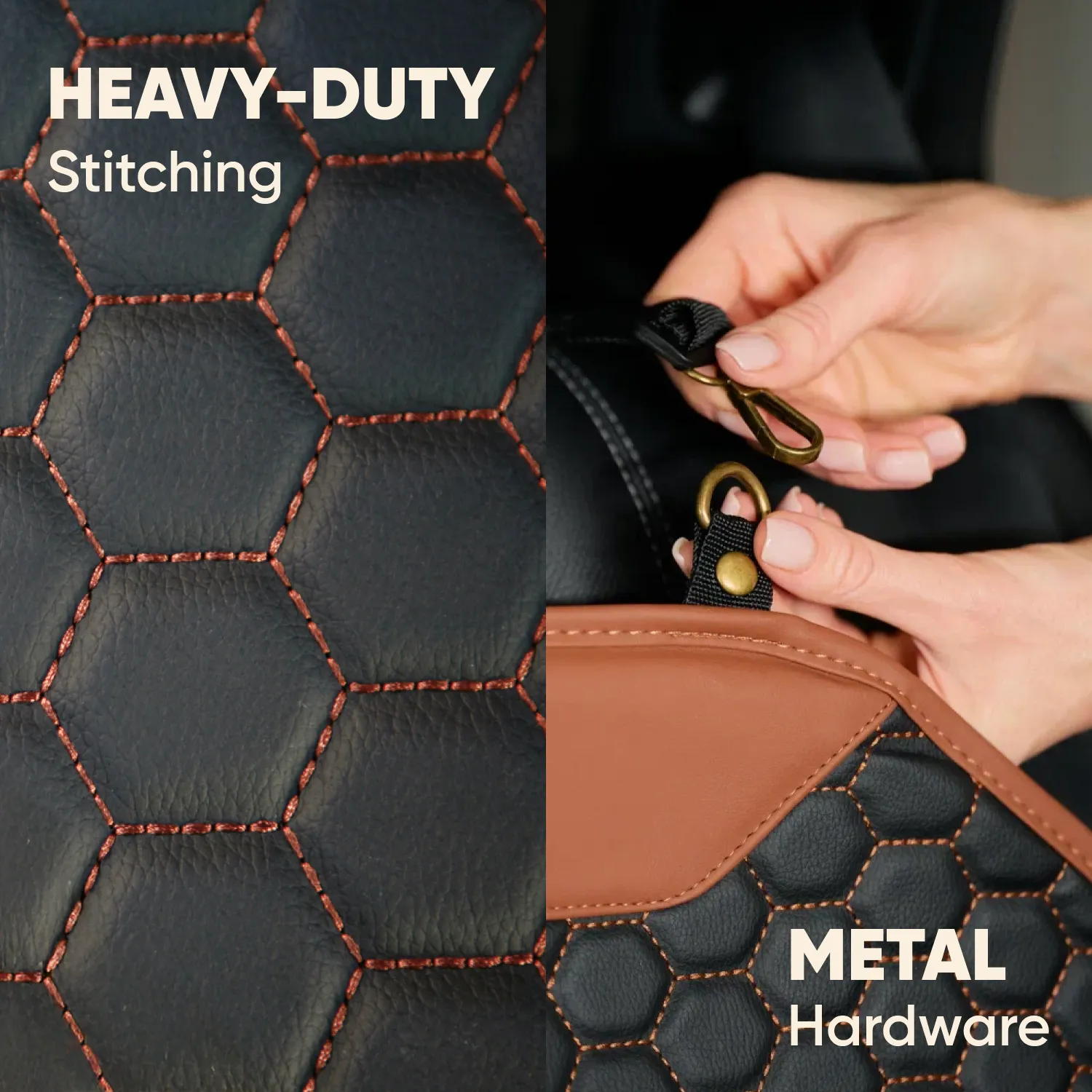 Car Seat Protector Mat  |  “Hexy” by Owleys - View 6