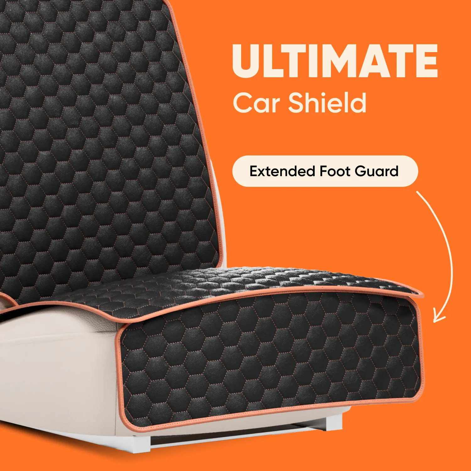 Car Seat Protector Mat  |  “Hexy” by Owleys - View 2