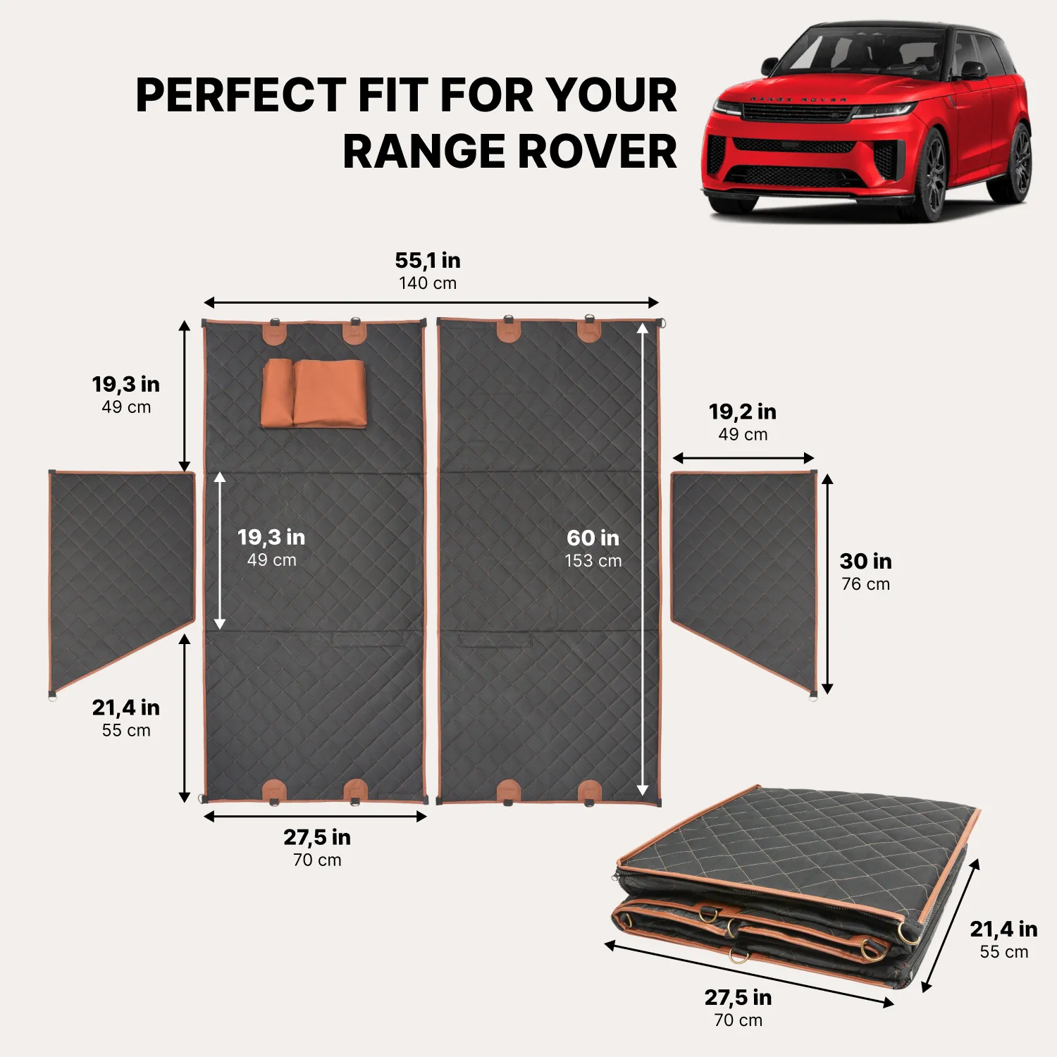 Range Rover Dog Seat Cover  |  “Travel Buddy” by Owleys - View 3