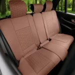 Audi Seat Covers (2017–2026) – Back Seat Custom Fit, Premium Eco-Leather (Brown)  |  Owleys - View 1