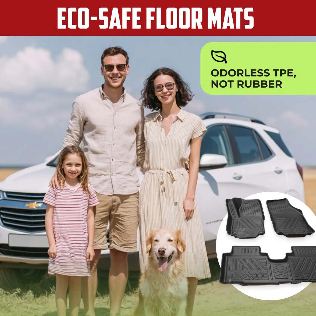 Chevy Equinox Floor Mats – Eco-Safe TPE  |  2017-2023 Models Custom Fit - View 2