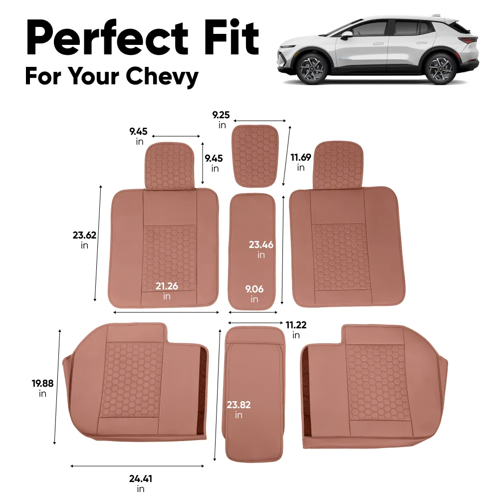 Chevy Equinox Seat Covers (2018-2025) – Back Seat Custom Fit, Premium Eco-Leather  |  Owleys - View 4