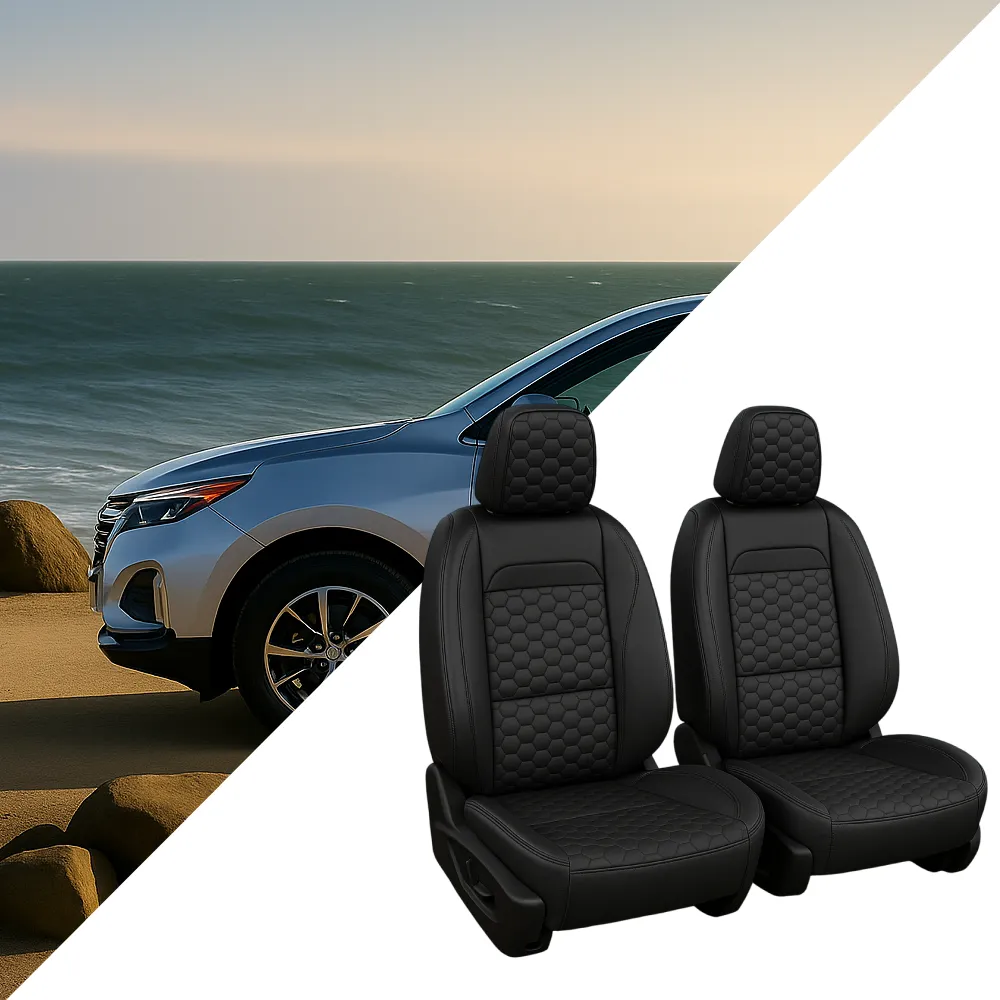 Chevy Equinox Seat Covers (2018–2025) – Front Seat Custom Fit, Premium Eco-Leather  |  Owleys