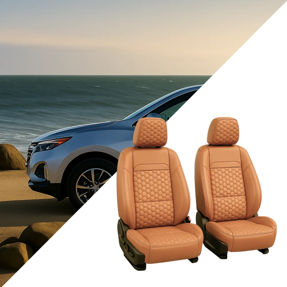 Chevy Equinox Seat Covers (2018–2025) – Front Seat Custom Fit, Premium Eco-Leather  |  Owleys