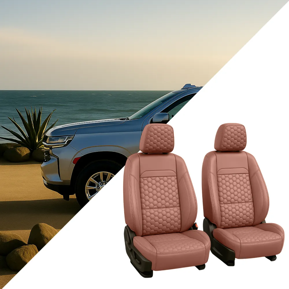 Chevy Tahoe Seat Covers (2015-2025) – Front Seat Custom Fit, Premium Eco-Leather  |  Owleys