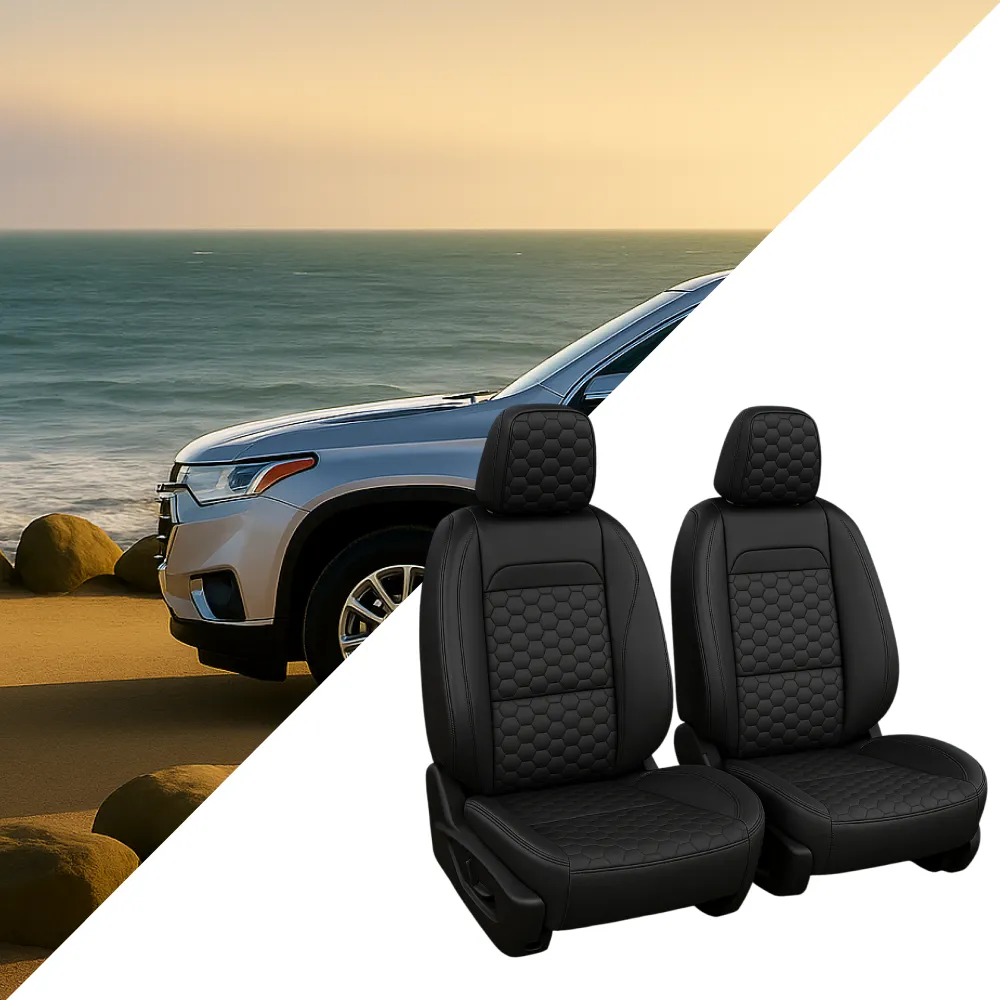 Chevy Traverse Seat Covers (2018–2025) – Front Seat Custom Fit, Premium Eco-Leather  |  Owleys