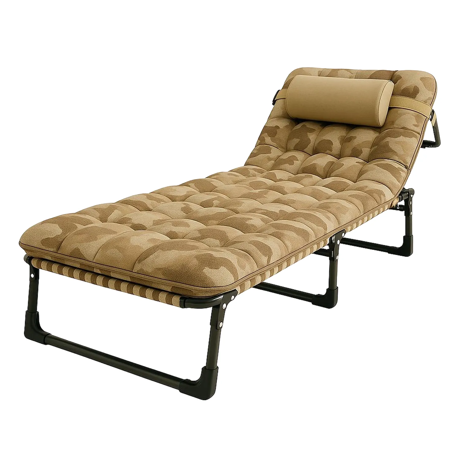 Sleeping Cot with Mat & Pillow | “Desert Camo” by Owleys