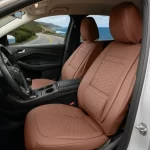 Ford Escape Seat Covers (2013–2024) – Front Seat Custom Fit, Premium Eco-Leather (Brown)  |  Owleys - View 1