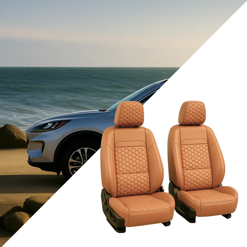 Ford Escape Seat Covers (2013–2025) – Front Seat Custom Fit, Premium Eco-Leather  |  Owleys