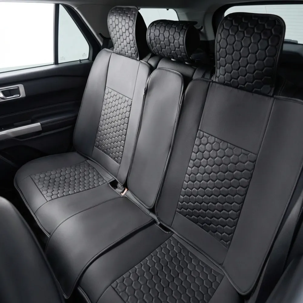 Ford Explorer Seat Covers (2011-2026) – Back Seat Custom Fit, Premium Eco-Leather  |  Owleys