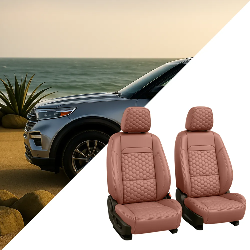 Ford Explorer Seat Covers (2011-2025) – Front Seat Custom Fit, Premium Eco-Leather  |  Owleys