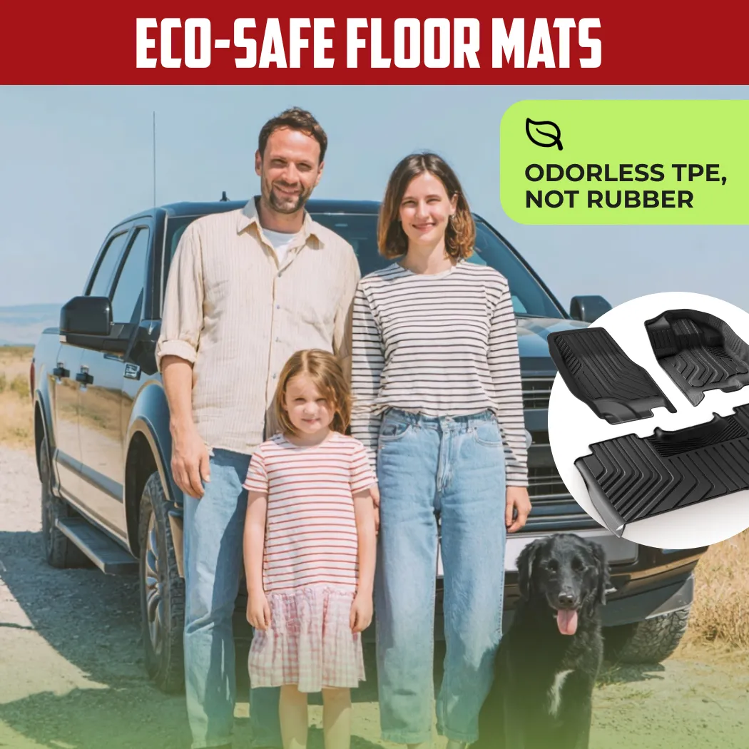 Ford F-150 Floor Mats – Eco-Safe TPE  |  2021-2023 Models Custom Fit - View 2