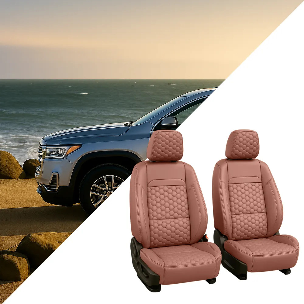 GMC Acadia Seat Covers (2017–2025) – Front Seat Custom Fit, Premium Eco-Leather  |  Owleys