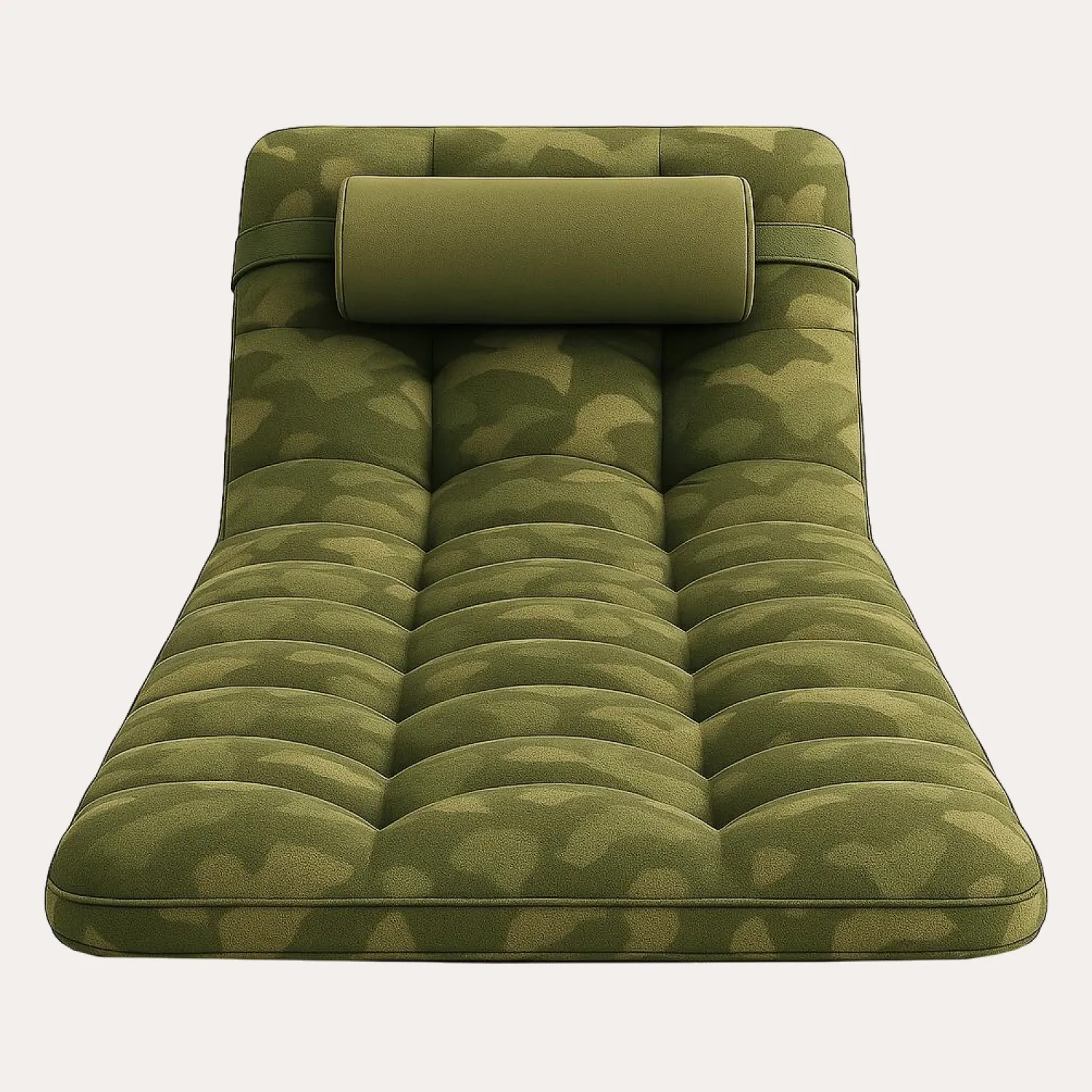 Folding Bed Cot with Mattress | “Green Camo” by Owleys - View 8