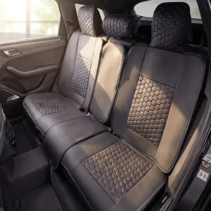Honda CR-V Seat Covers (2017-2026) – Back Seat Custom Fit, Premium Eco-Leather (Black)  |  Owleys