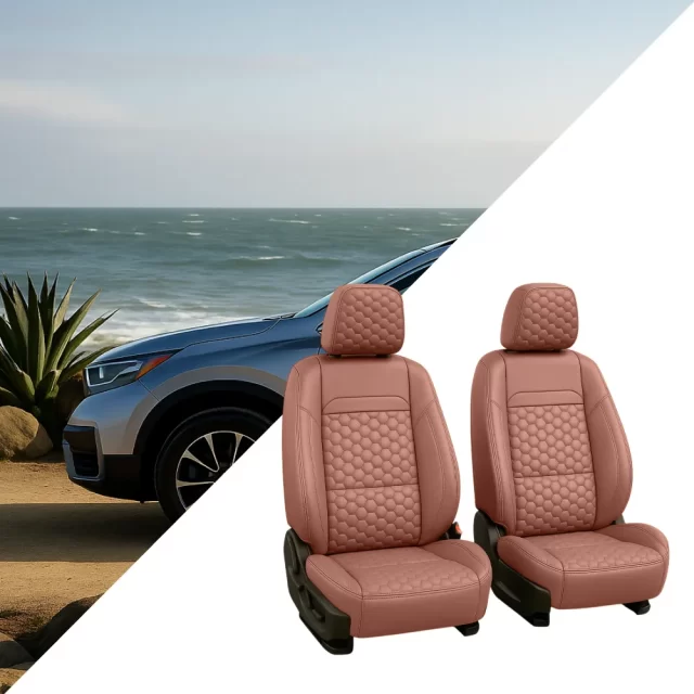 Honda CR-V Seat Covers (2017–2025) – Front Seat Custom Fit, Premium Eco-Leather  |  Owleys