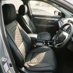 Honda CR-V Seat Covers (2017-2026) – Back Seat Custom Fit, Premium Eco-Leather (Black)  |  Owleys - View 2