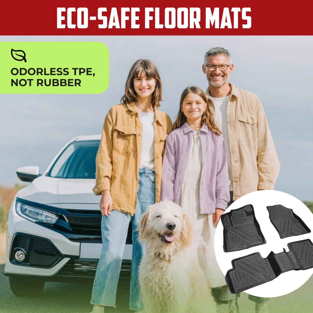Honda Civic Floor Mats – Eco-Safe TPE  |  2016-2021 Models Custom Fit - View 2